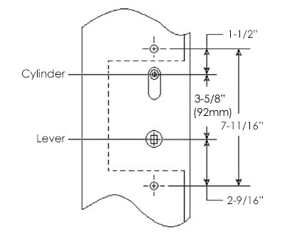 Premium FPL Luxor Solid Brass Active Trim Lever Set for Multipoint Lock - SC1 Keyway - Lifetime Polished Brass PVD Finish - Ideal for Residential & Commercial Doors
