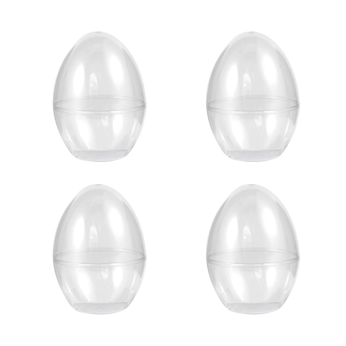 TENDYCOCO 4 Pack Clear Fillable Ornament Candy Boxes for Easter, Christmas, Wedding & Party Decorations - Perfect for Holiday Gifts, DIY Crafts & Home Decor
