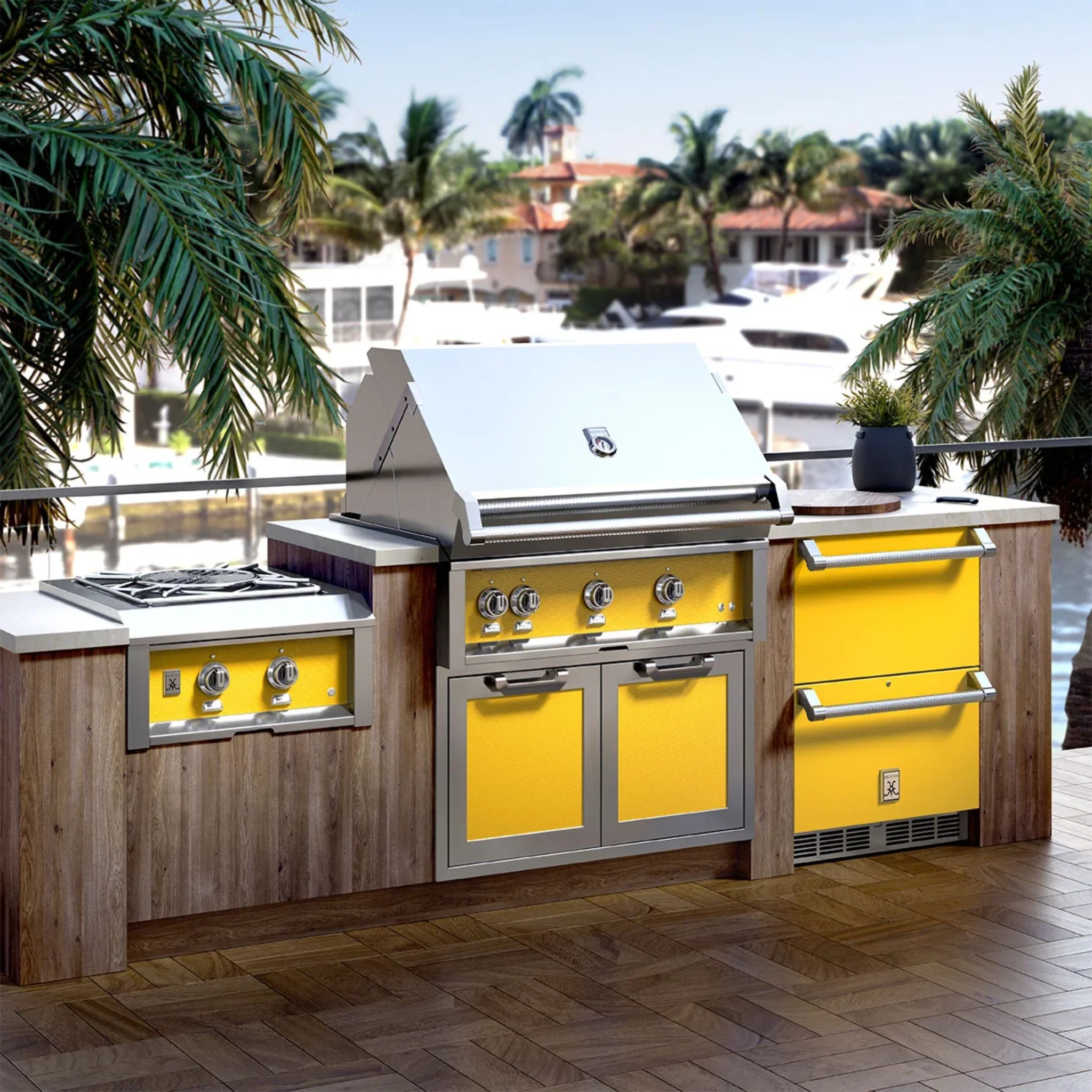 Hestan GBR36 36-Inch Built-In Gas Grill - Premium Stainless Steel Outdoor BBQ Grill for Backyard, Patio, and Deck Cooking