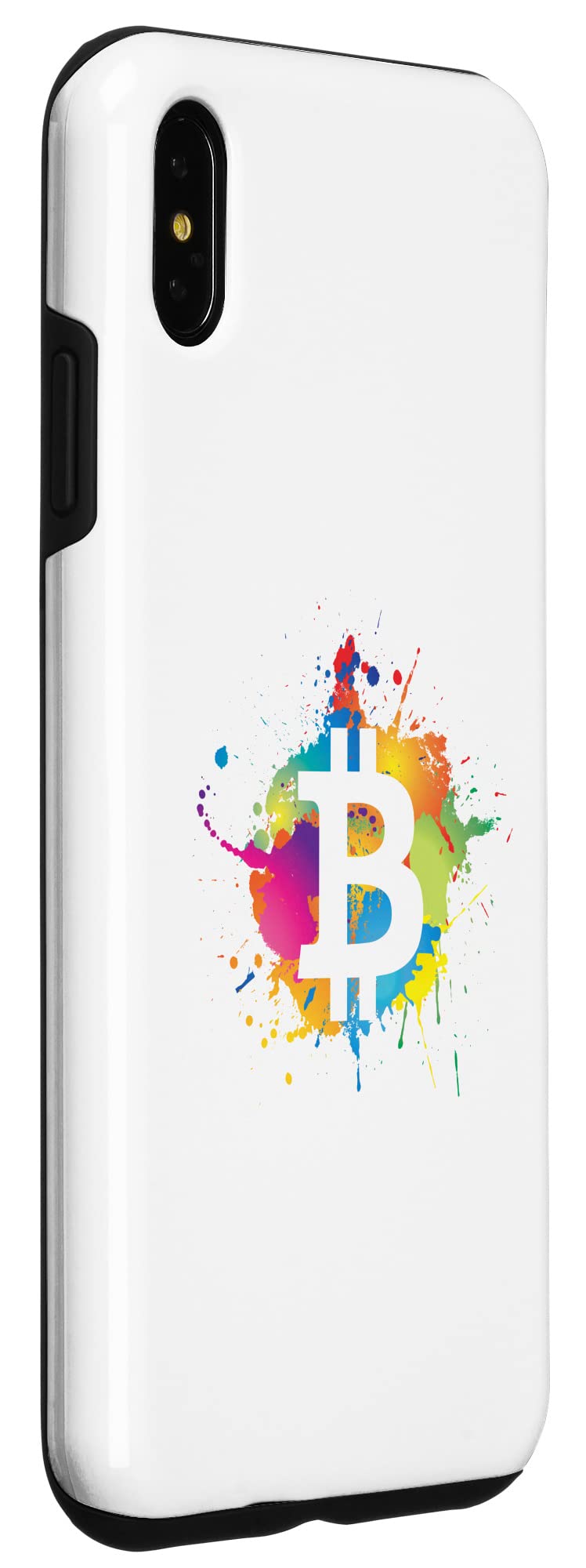 iPhone XS Max Case - Colorful Bitcoin Design - Durable Protective Cover for Everyday Use, Travel & Work