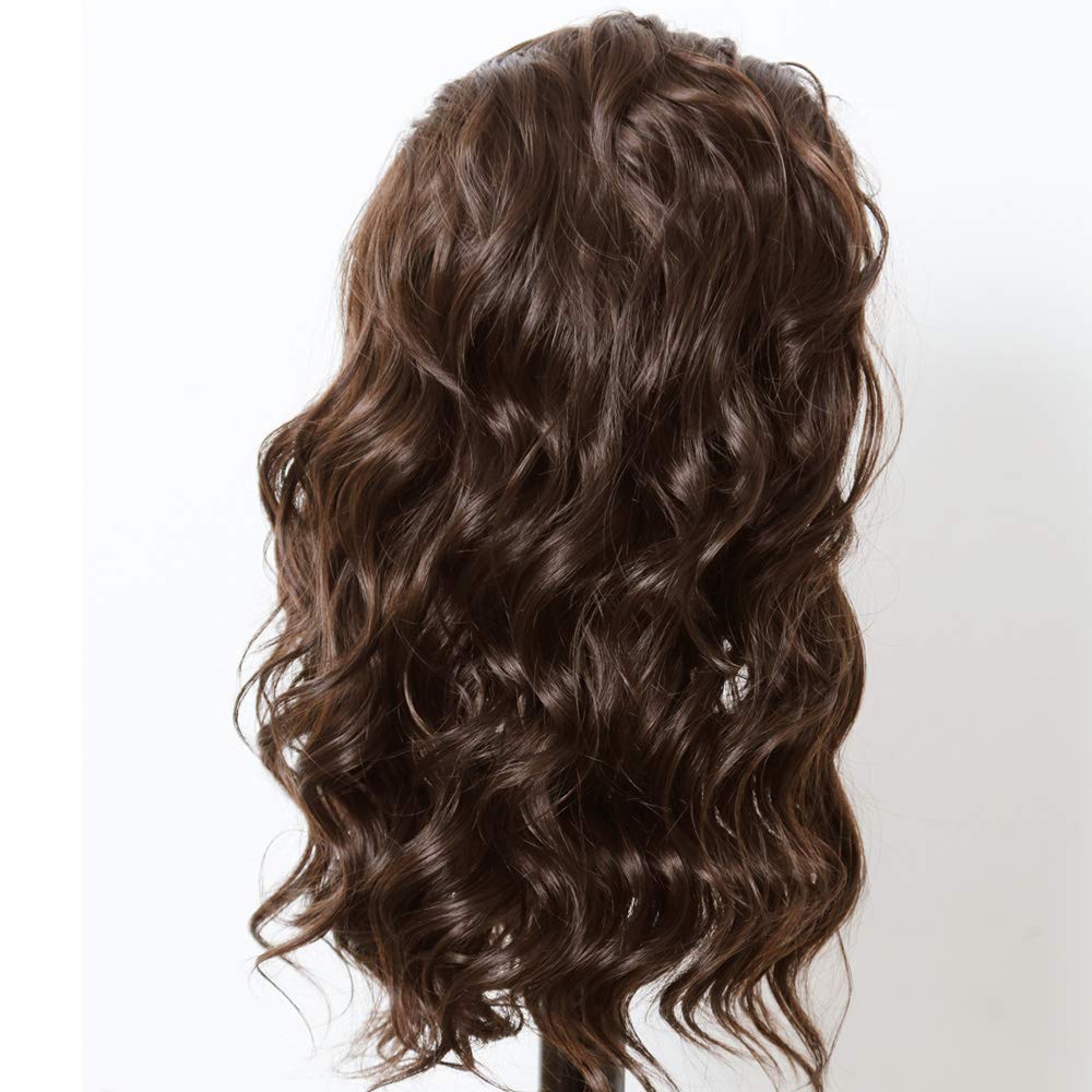 ANDRIA 13X4 HD Lace Front Wigs - Pre-Plucked Hairline 16 Inches Body Wave Chocolate Brown Glueless Lace Frontal Wig with Baby Hair | Short Bob Wig 200% Density Loose Wave | Perfect for Daily Wear, Cosplay, Parties & Special Occasions