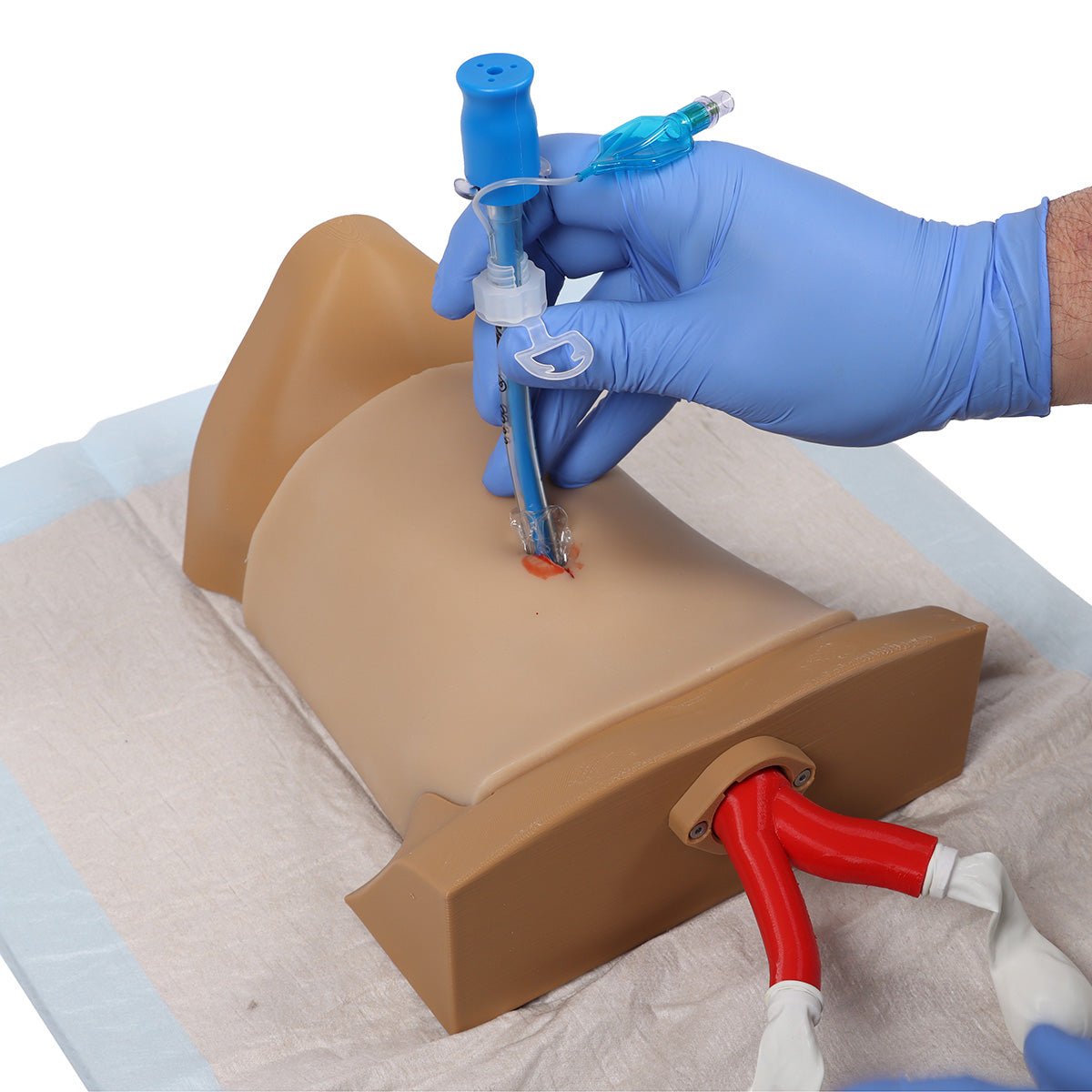 Crico Chris Cricothyrotomy Task Trainer - High-Quality Medical Simulation Model for Emergency Airway Training | Perfect for EMT, Paramedic & Medical Students Practice