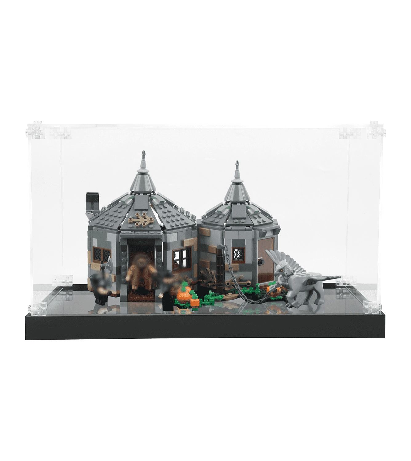 Premium LEGO Hagrid's Hut: Buckbeak's Rescue 75947 Display Case - Clear Acrylic Protector for Collectible Building Sets - Perfect for Showcasing & Protecting Your Harry Potter LEGO Collection at Home or Office