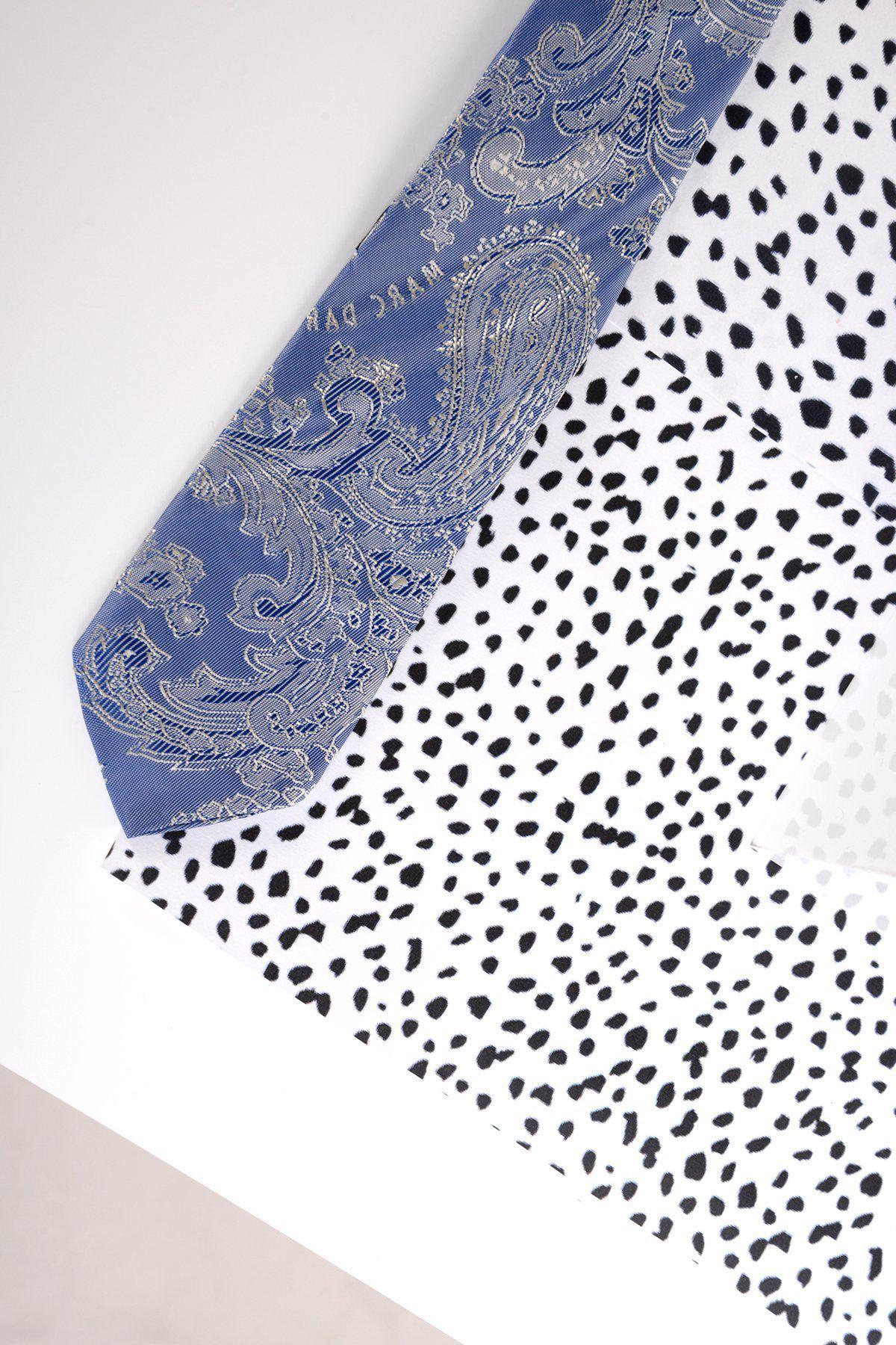 Kids' Sky Blue Paisley Print Necktie - Perfect for School Uniforms, Formal Events & Special Occasions