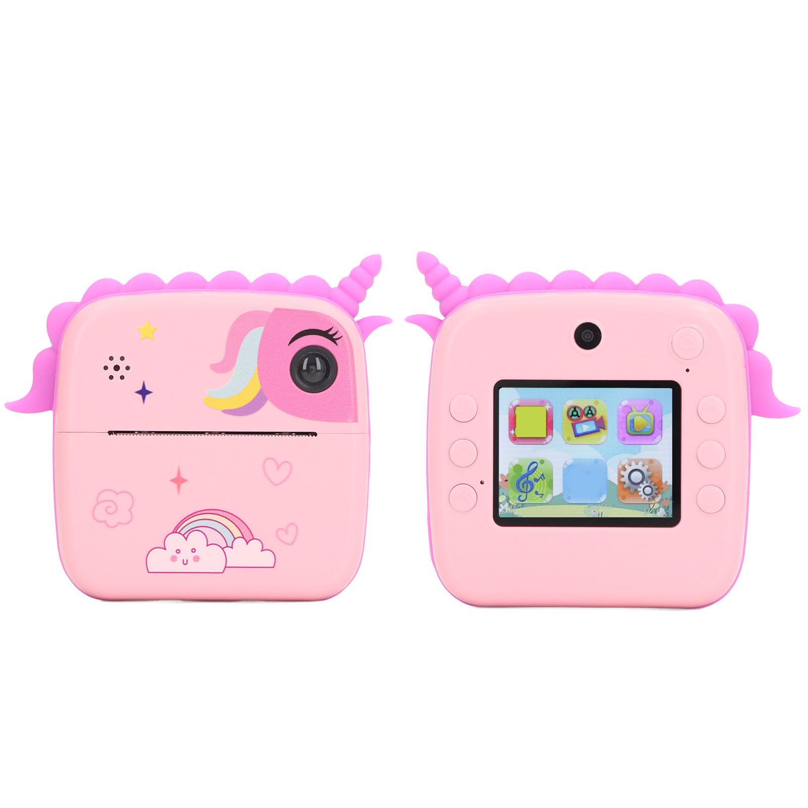 HD Kids Digital Camera Toy - Instant Print Selfie Camera for Toddlers with Clear Shots & Multiple Functions (Pink) | Perfect for Birthday Gifts, Travel Souvenirs & Creative Photography Fun