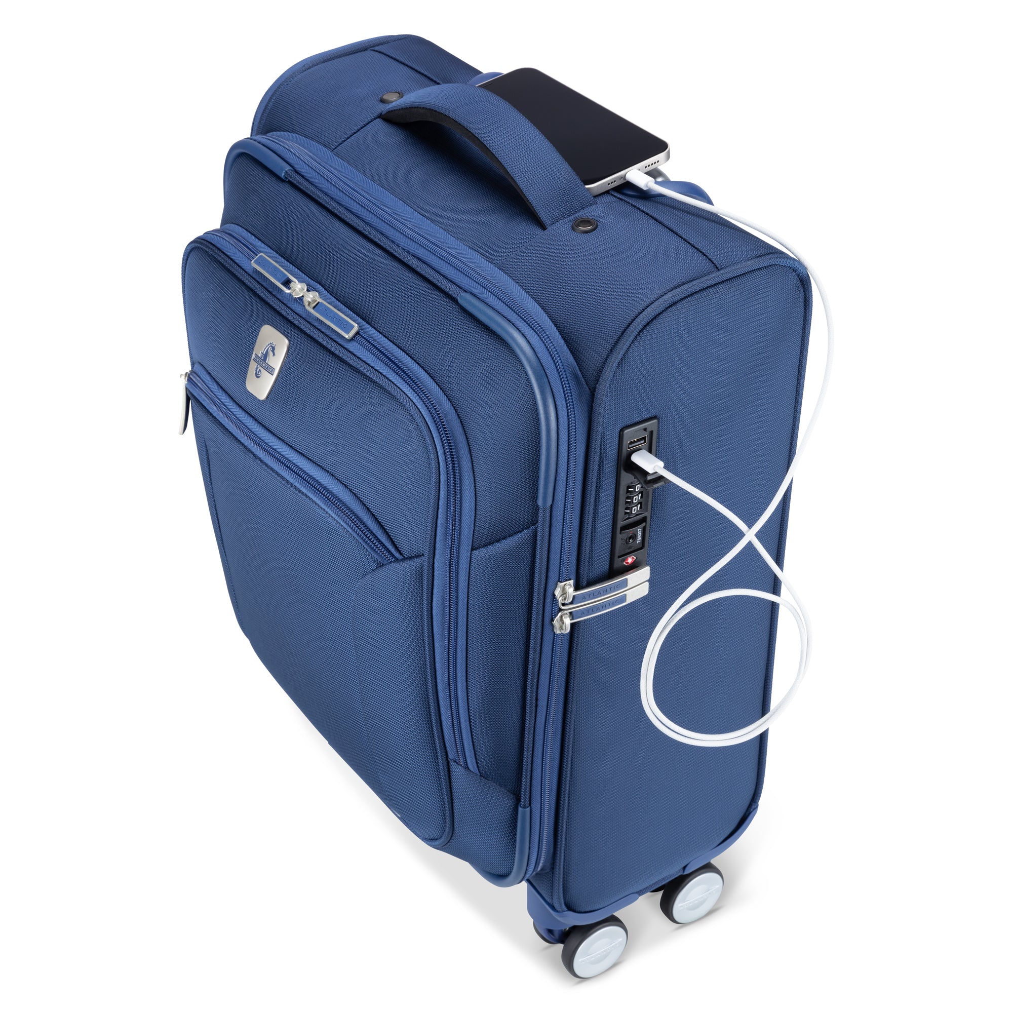 Atlantic Sailbound Carry On Luggage - Lightweight Expandable Suitcase with 360° Spinner Wheels for Air Travel, Business Trips & Weekend Getaways