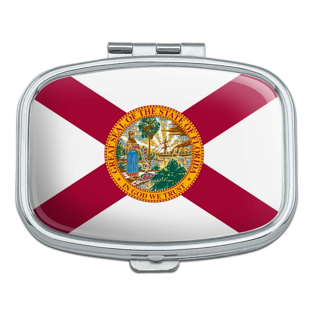 Florida State Flag Rectangle Pill Case - Stylish Trinket Box for Medication & Jewelry Storage - Perfect for Travel, Home Decor, and Gift Giving