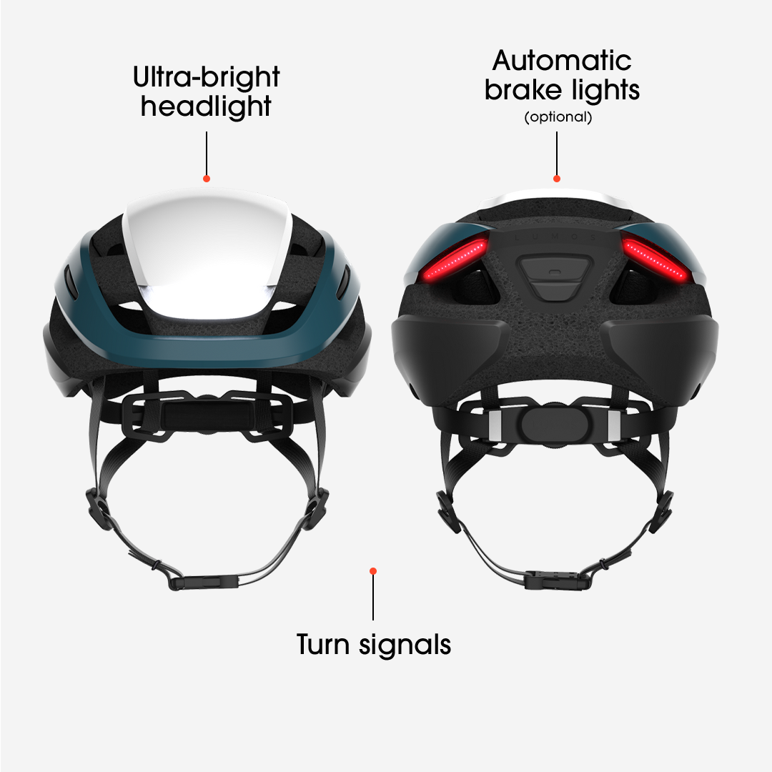 Lumos Ultra Bike Helmet with LED Lights - Smart Bluetooth Cycling Helmet for Night Riding Safety - Perfect for Urban Commuters & Mountain Bikers