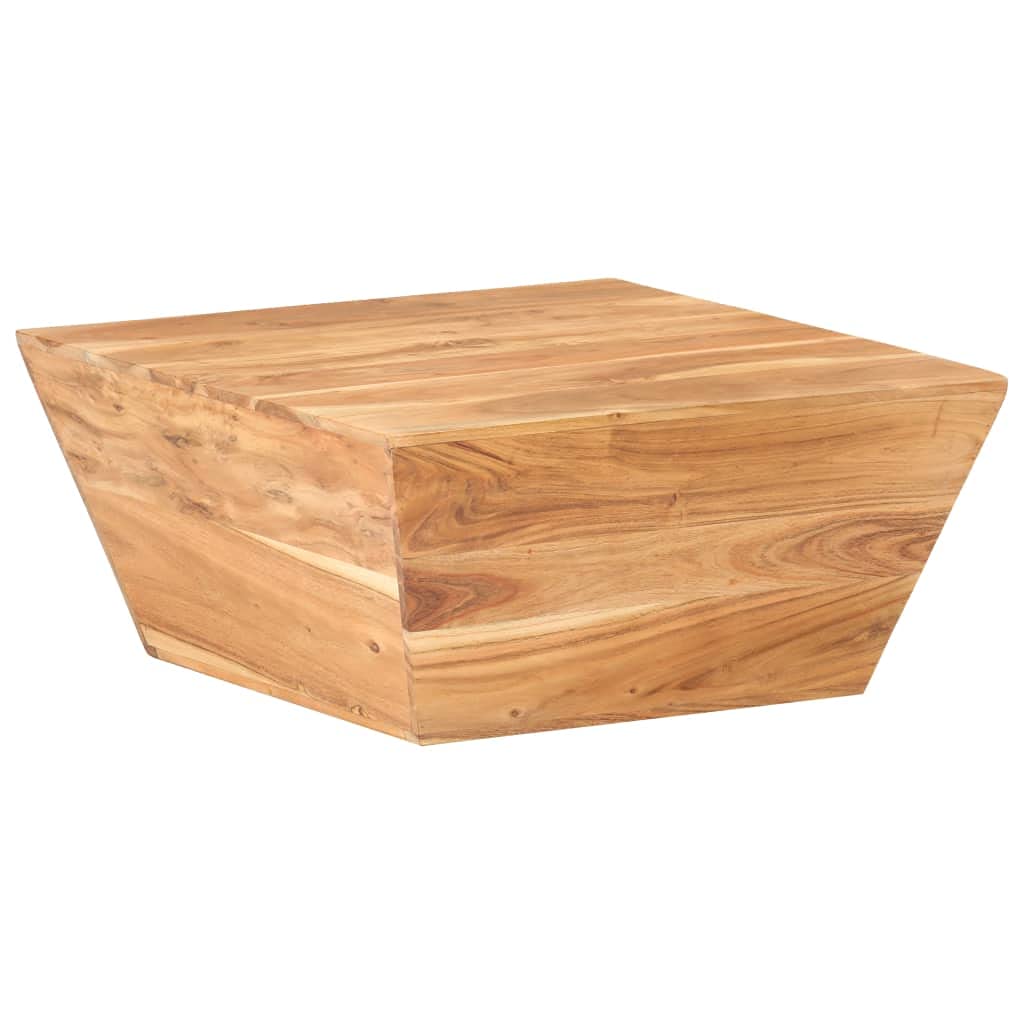 FAMIROSA Solid Acacia Wood Coffee Table - 26