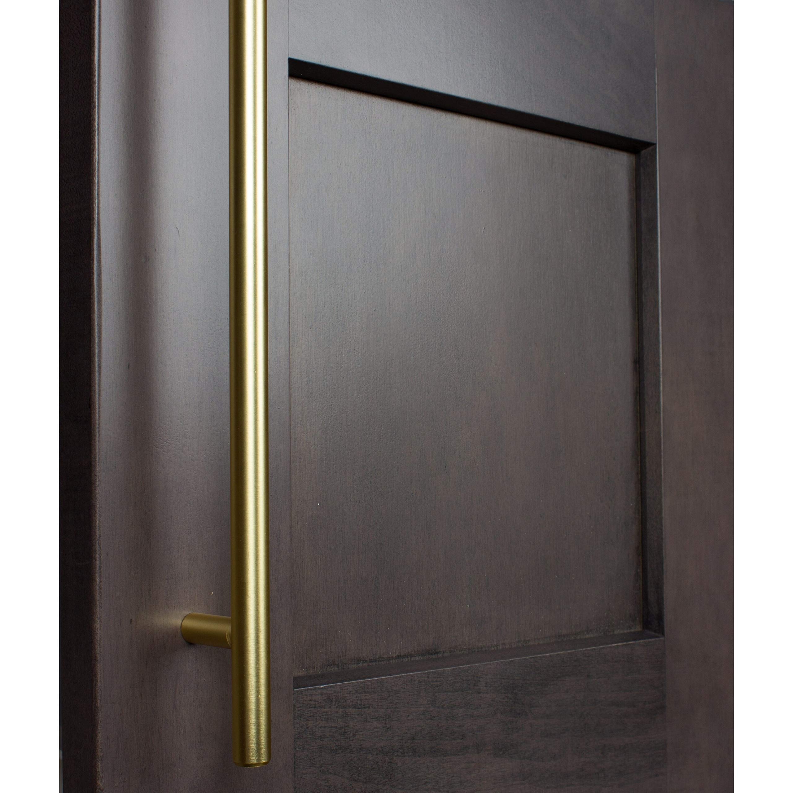 GlideRite 9-inch Satin Gold Cabinet Bar Pulls - Pack of 25 - Solid Brass Cabinet Handles for Kitchen, Bathroom & Furniture - Modern Hardware for Drawers & Cabinets