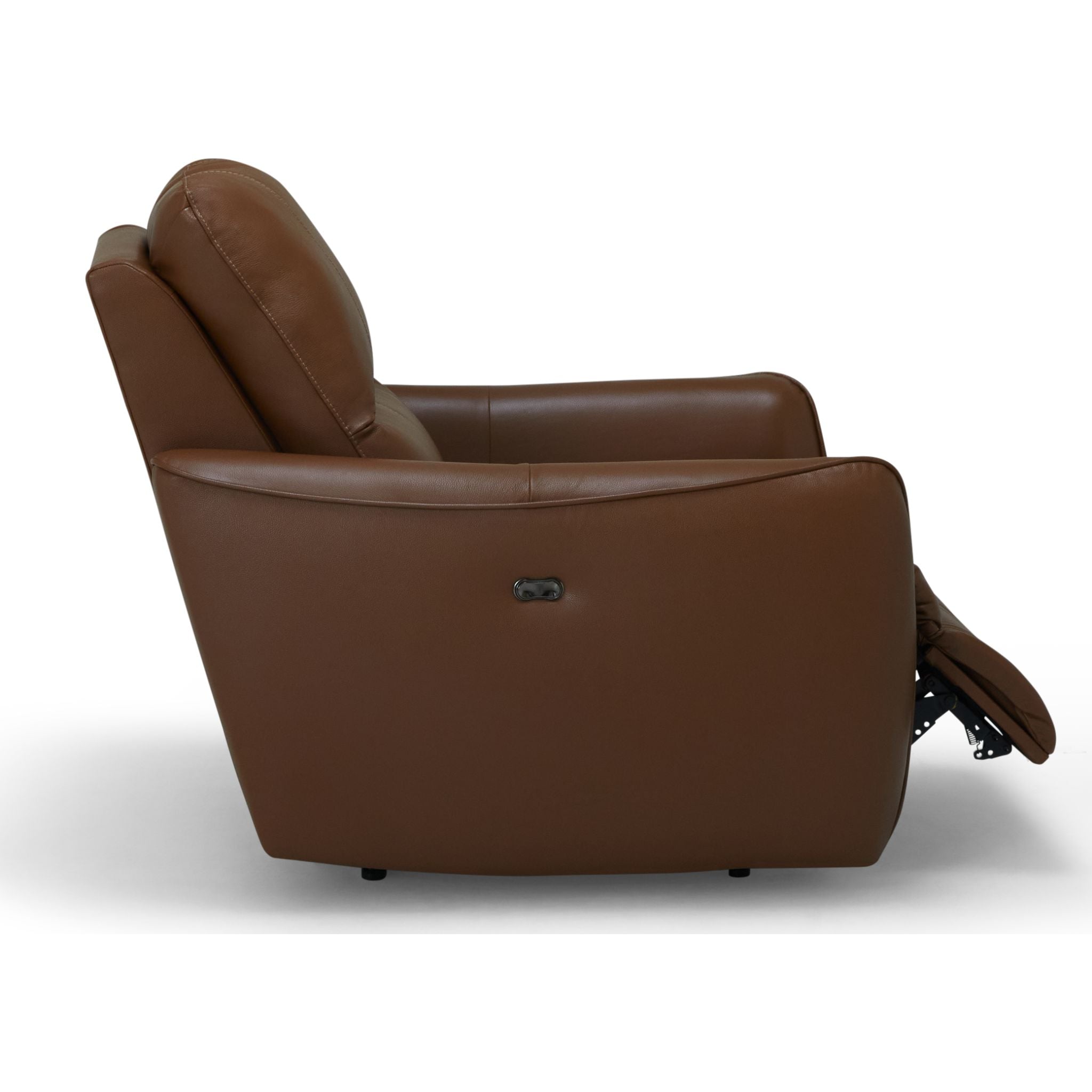 Arlo Power Wall Hugger Recliner Chair - Valencia Biscotti Fabric - Modern Space-Saving Reclining Chair for Living Room, Home Theater & Small Spaces