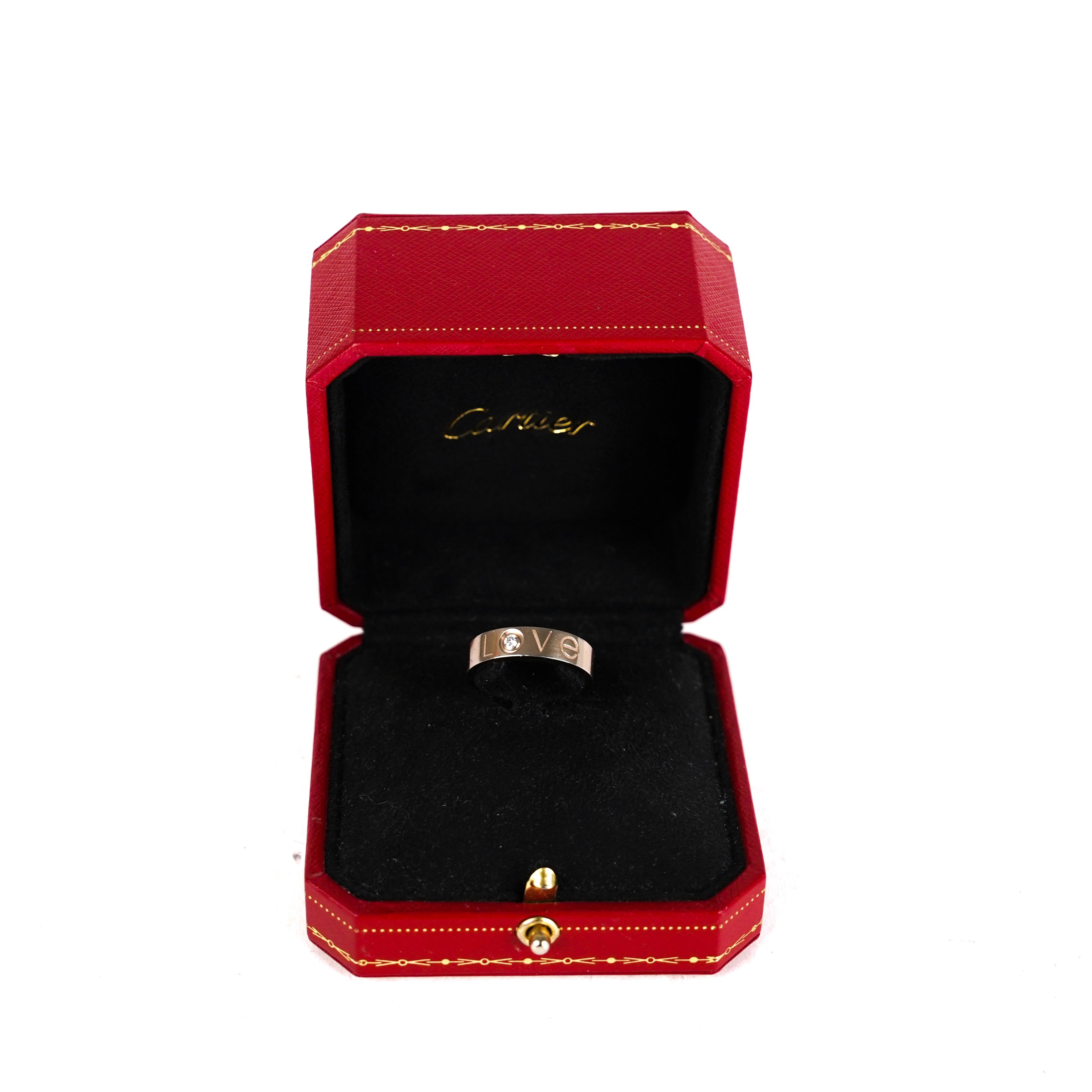 Cartier Love Ring 18K White Gold Size 56 - Luxury Wedding Band for Women & Men, Perfect for Anniversaries & Engagements