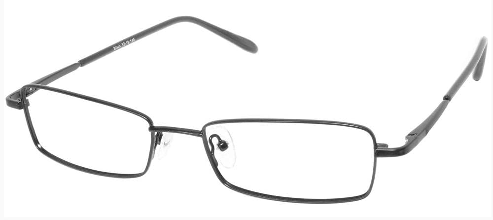 Multi-View Computer Reading Glasses - Gunmetal Frame - Strength +4.0 for Office Work & Screen Time Relief