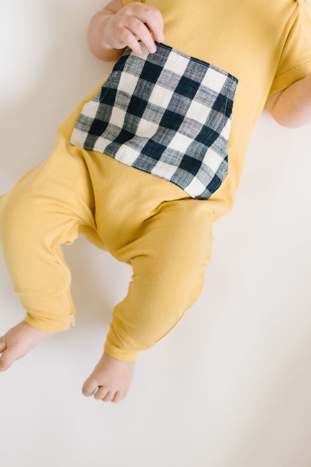 Buttercup Bamboo Zipper Romper for Baby - Soft Organic Cotton Jumpsuit with Easy Zipper Closure - Perfect for Playtime, Sleepwear & Photo Shoots