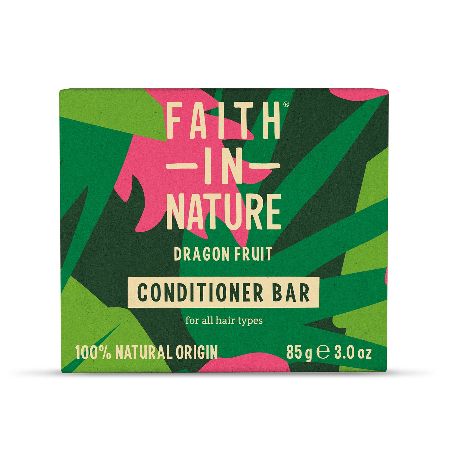 Faith in Nature Vegan Dragon Fruit Conditioner Bar for Hair - Sulfate Free, Eco-Friendly Solid Conditioner for Dry & Damaged Hair - Perfect for Travel, Gym & Zero Waste Lifestyle