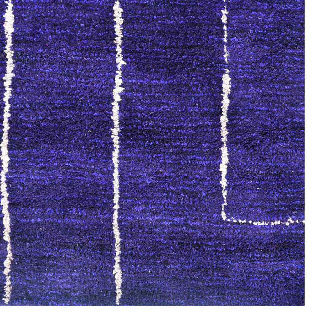 Handmade Diamond Knotted Wool Rug - Luxury Bohemian Area Rug for Living Room, Bedroom & Home Decor
