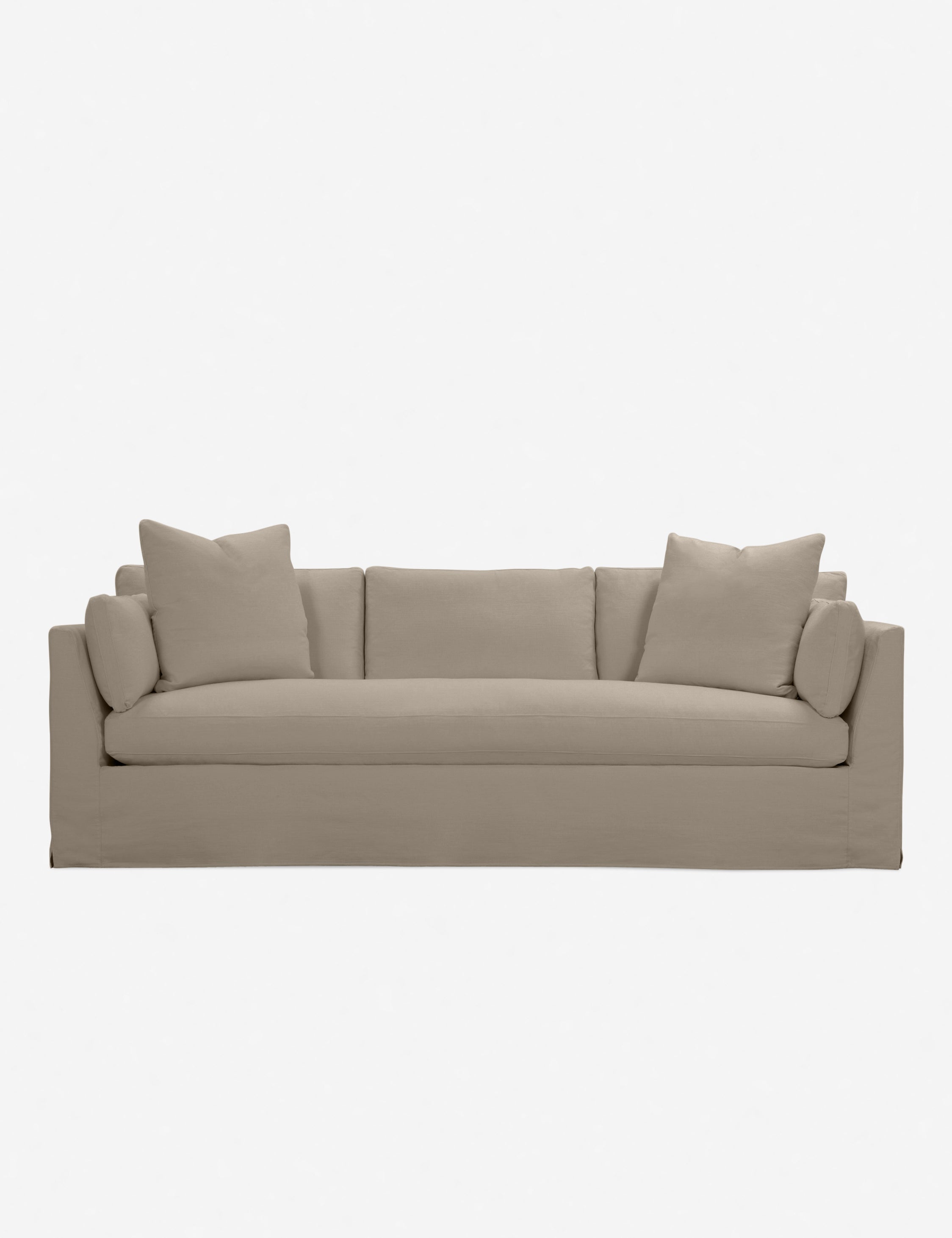Coen Slipcover Sofa - Removable Washable Couch Cover for Living Room, Sectional, Loveseat - Perfect for Pets, Kids & Home Decor (Beige, Queen Size) - Great for Family Gatherings & Movie Nights