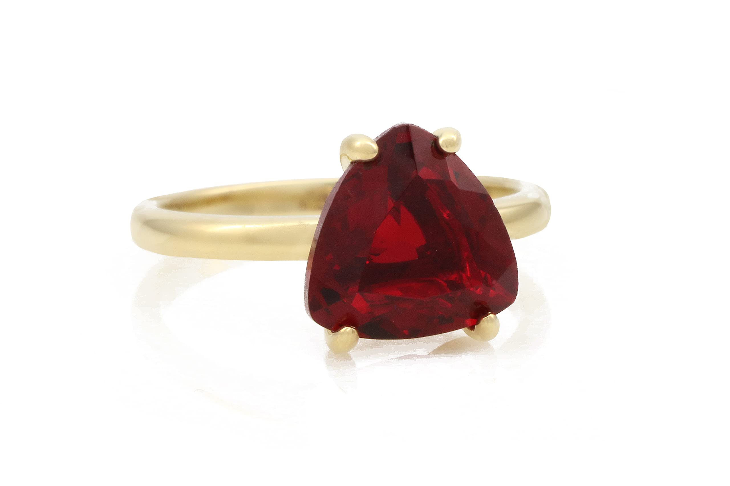 Artisan Garnet Silver Ring - Handmade Jewelry for Women | January Birthstone, Anniversary Gift for Her | Perfect for Engagements & Special Occasions