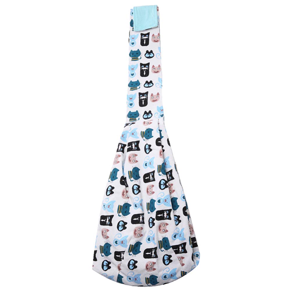 Baluue Pet Sling Carrier - Breathable Hands-Free Dog Cat Backpack for Travel & Hiking (Coconut Tree Pattern)