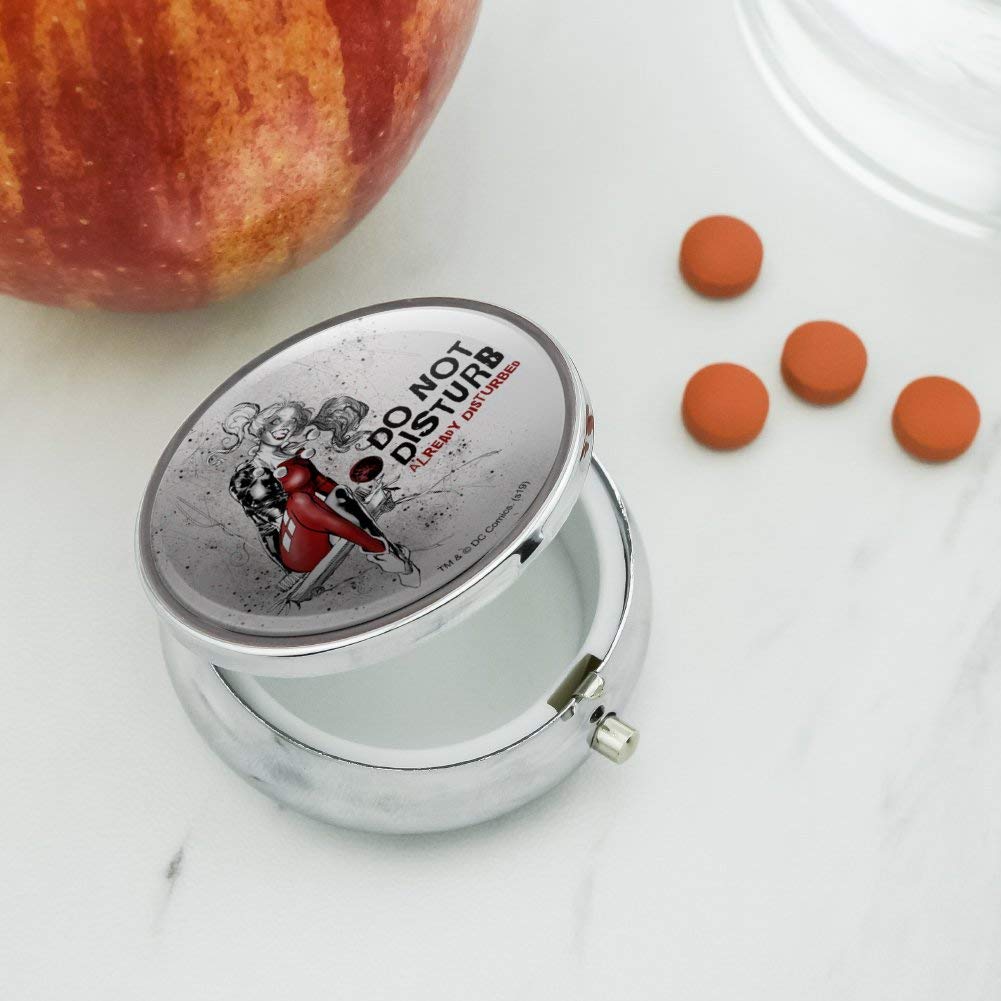 Harley Quinn Disturbed Pill Case & Trinket Box - Fun Collectible Gift for DC Fans - Perfect for Cosplay, Halloween & Comic Conventions