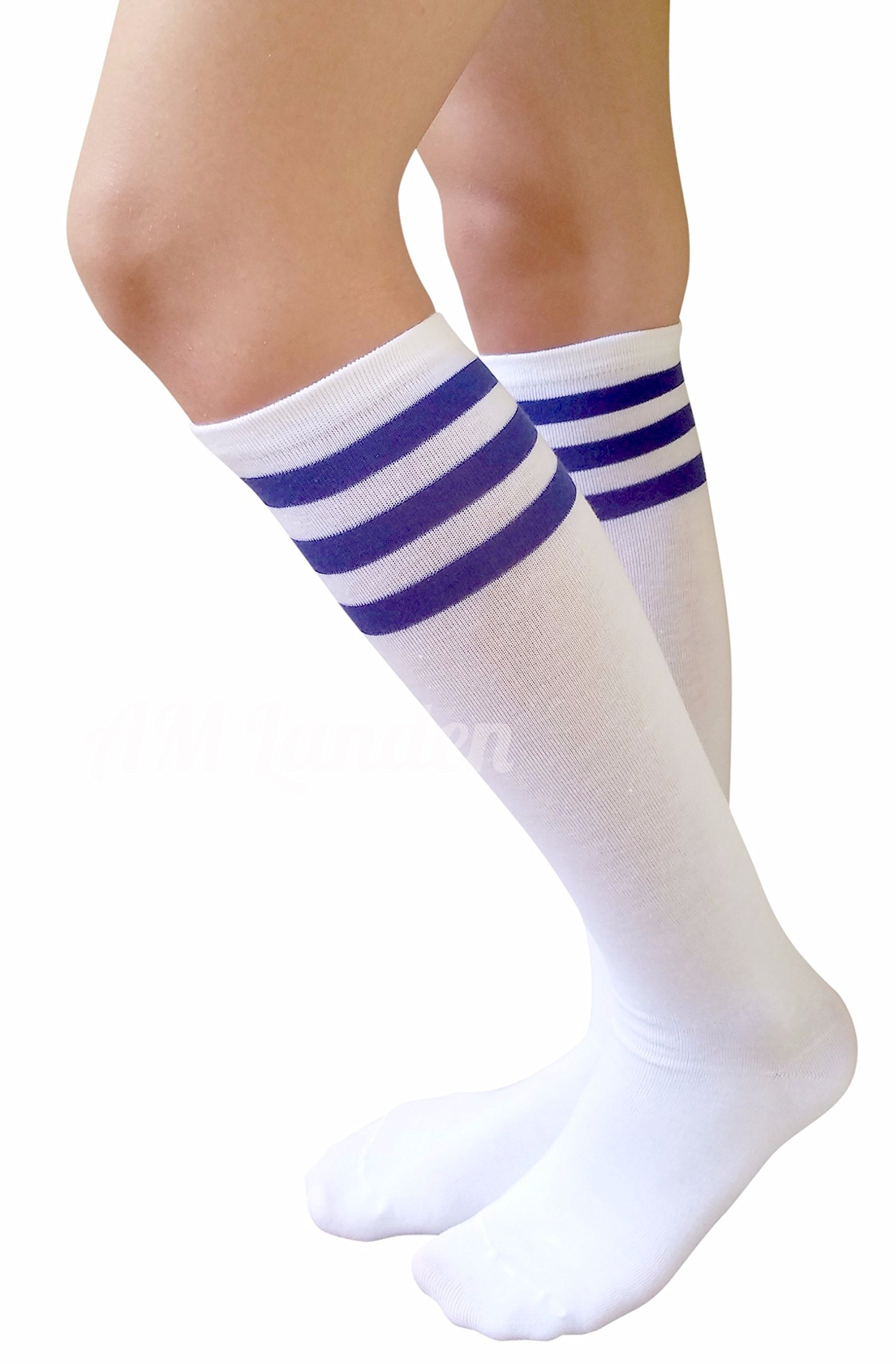 Women's Knee High Tube Socks - Mid Calf Cosplay Socks for Teens & Girls - Fun Novelty Gift Socks for Costume Parties, Anime Conventions & Dance Performances