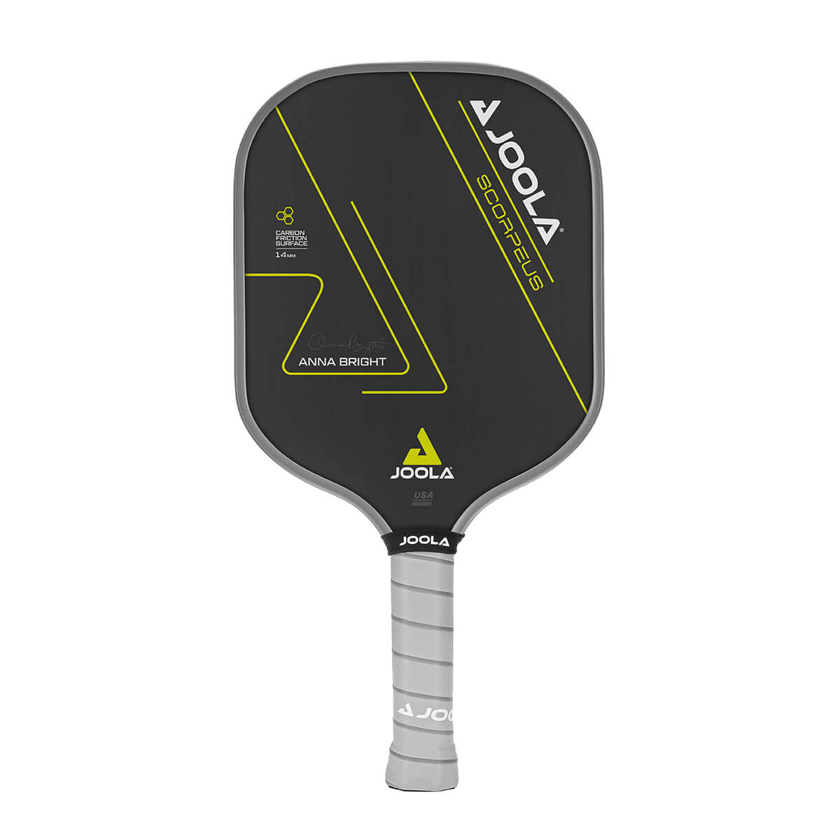**JOOLA Anna Bright Scorpeus CFS 14 Pickleball Paddle - Premium Carbon Fiber Surface for Enhanced Spin & Control - Perfect for Competitive Play & Recreational Pickleball Games**