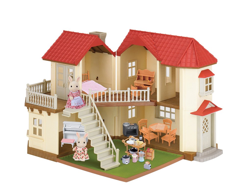 Calico Critters Luxury Townhome Gift Set - Adorable Dollhouse Playset for Kids, Perfect for Pretend Play & Collectibles | Great Birthday Gift for Girls & Boys | Ideal for Home, School & Playdates