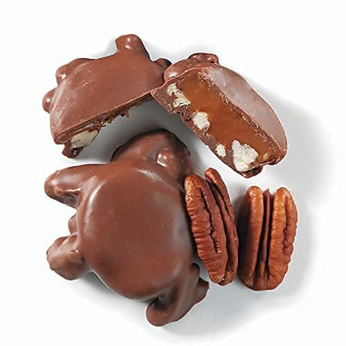 Katydids Candy 2 Tins – Kathryn Beich Milk Chocolate Caramel Pecan Clusters (8 oz Each) – Premium Turtles Chocolate Candy with Soft Caramel & Whole Pecans in Elegant Gold Tins – Perfect for Gifts, Parties & Holiday Treats