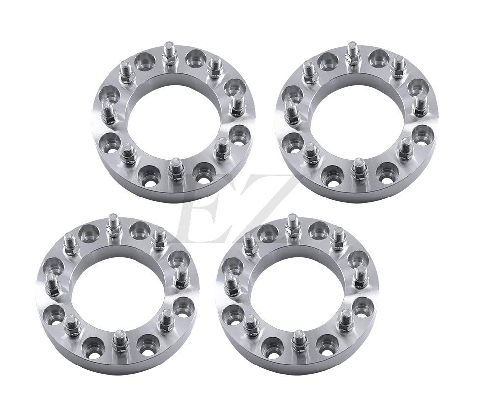 EZAccessory 4 Billet Wheel Adapters Spacers 8x6.5 to 8x6.5 | 8x165 to 8x165 | Compatible with Chevy 3/4 & 1 Ton K20 K30 1965-1987 | 2.5