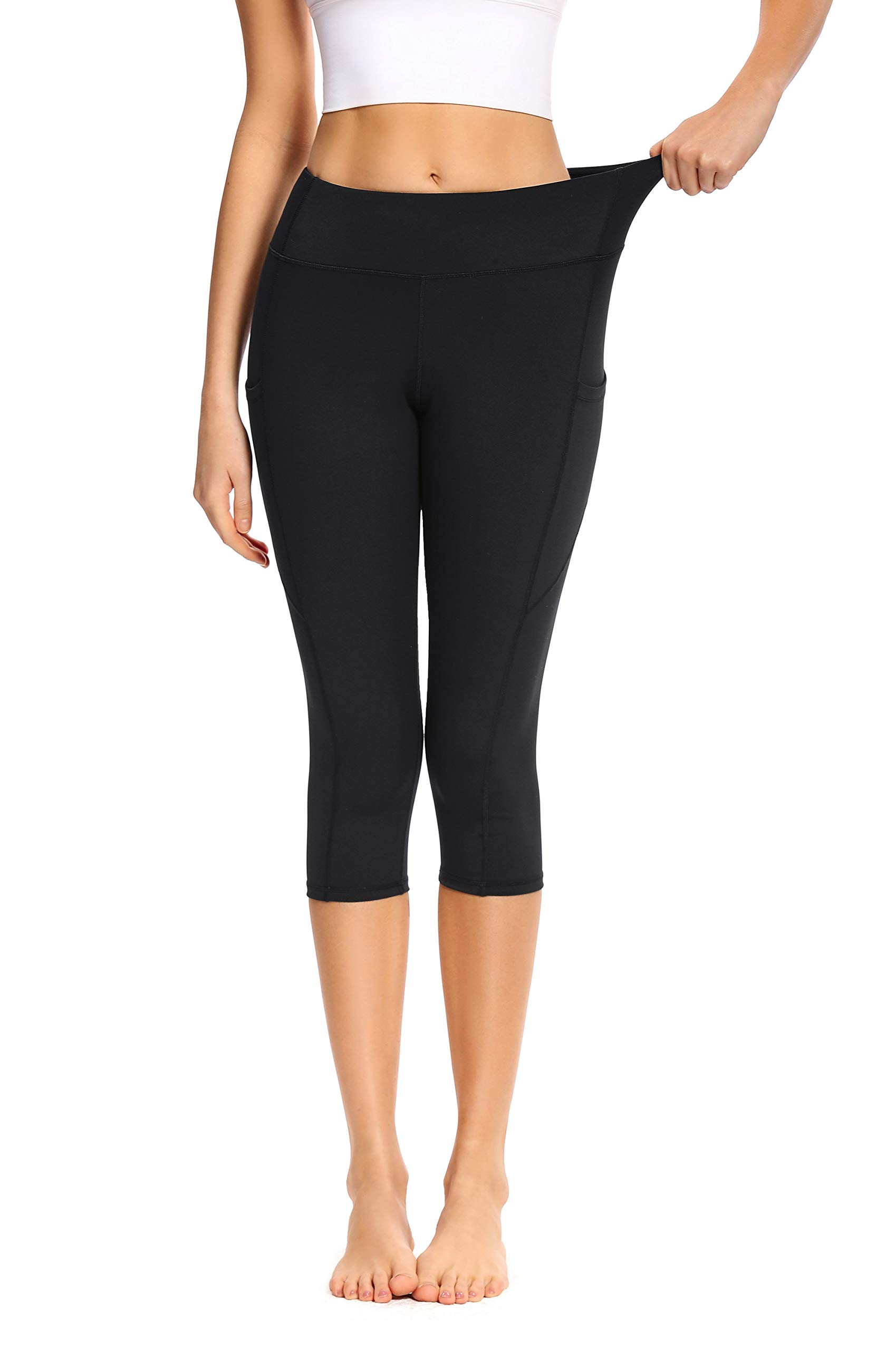 Adorence Women's High Waist Leggings with Pockets - Soft, Opaque Yoga & Workout Pants for Running, Gym, Lounge & Everyday Wear
