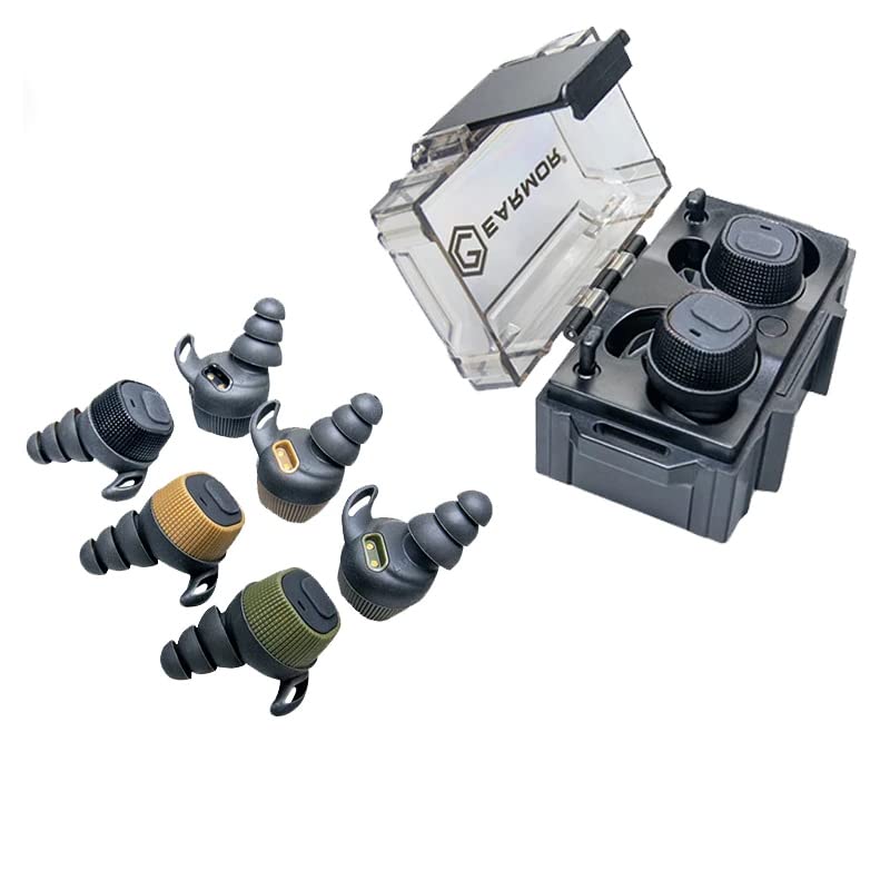 OPSMEN Earmor M20 Beta Electronic Earplugs - Tactical Noise Reduction Headphones with Communication Pickup for Shooting, Hunting & Outdoor Activities