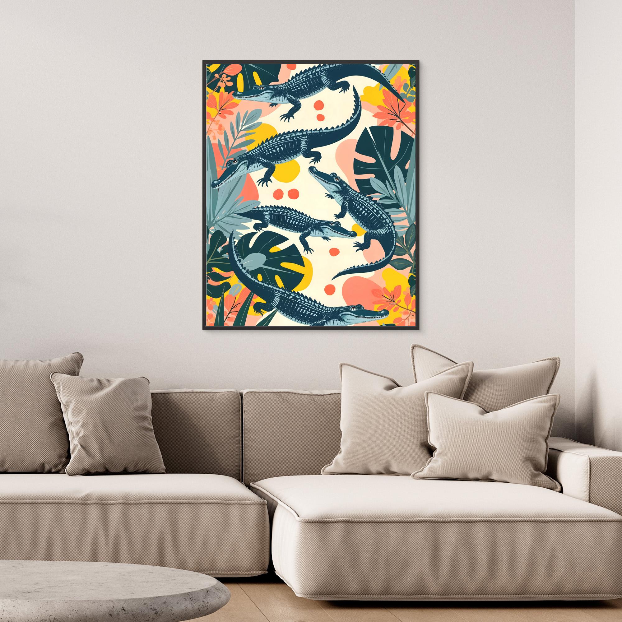 Canvas Print of Crocs by Uma Gokhale - Stylish Wall Art for Home & Office Decor