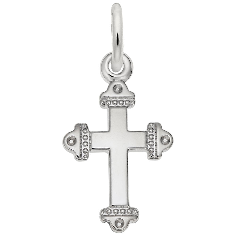 Authentic Sterling Silver Medieval Cross Charm Pendant - Perfect for Necklaces, Bracelets & Jewelry Making - Ideal for Gifts, Religious Occasions & Gothic Fashion