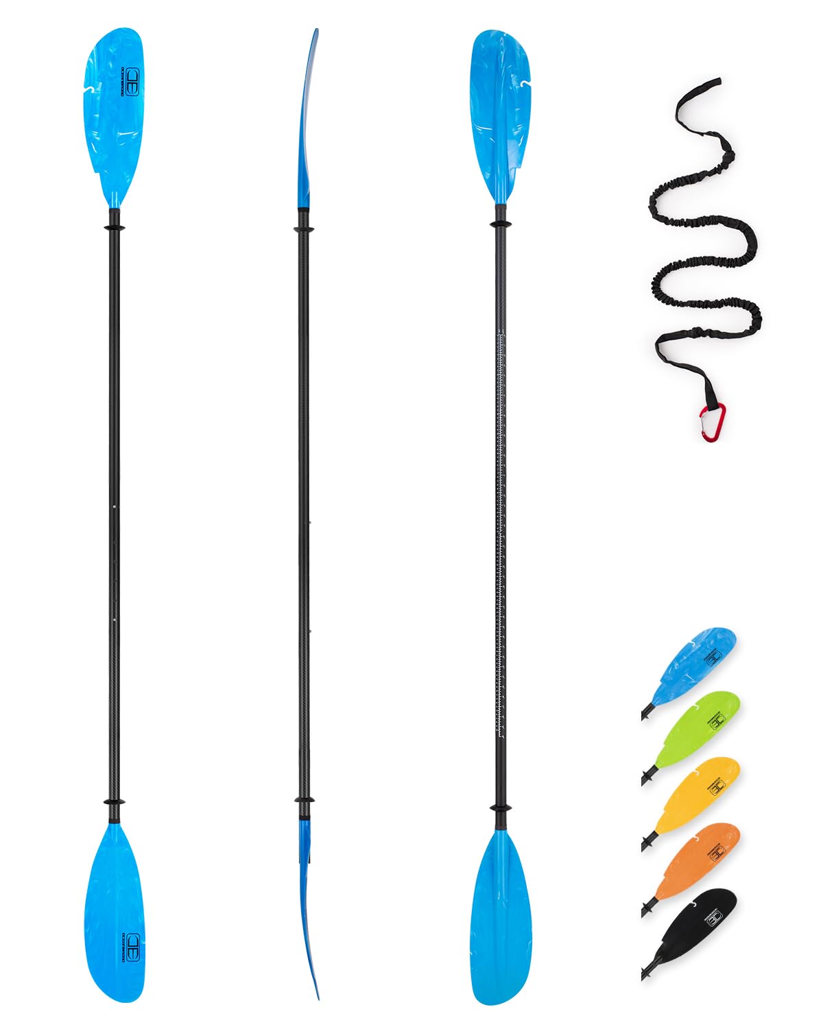 Premium Adjustable Carbon Fiber Kayak Paddle 94