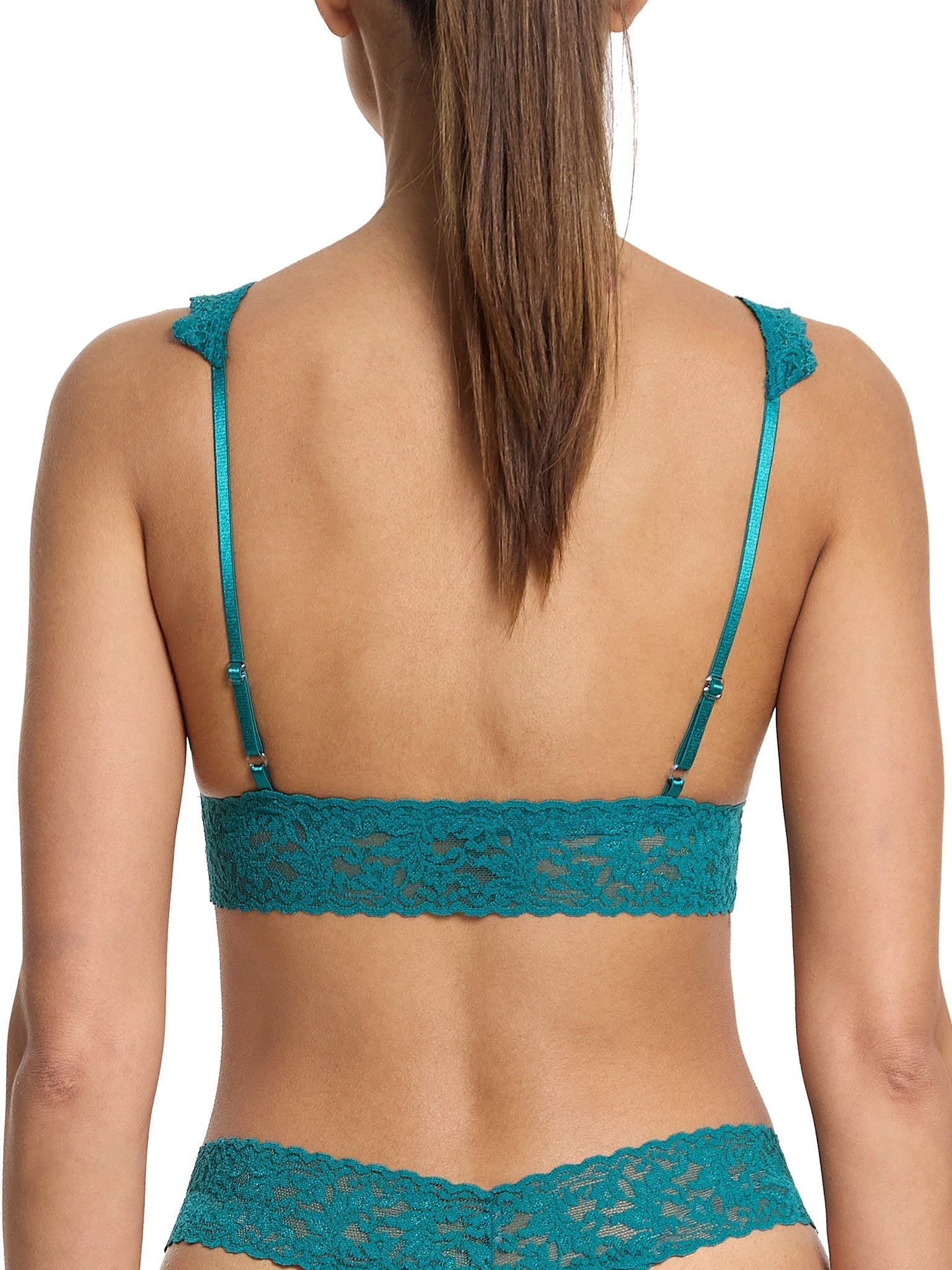 Signature Lace Crossover Bralette - Comfortable Wireless Bra for Women, Seamless Underwear for Everyday Wear, Perfect Under T-Shirts & Dresses | Yoga, Lounge, Sleep, Layering