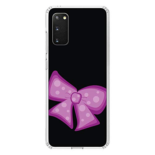 Pink Black Bow Ribbon On Clear Case