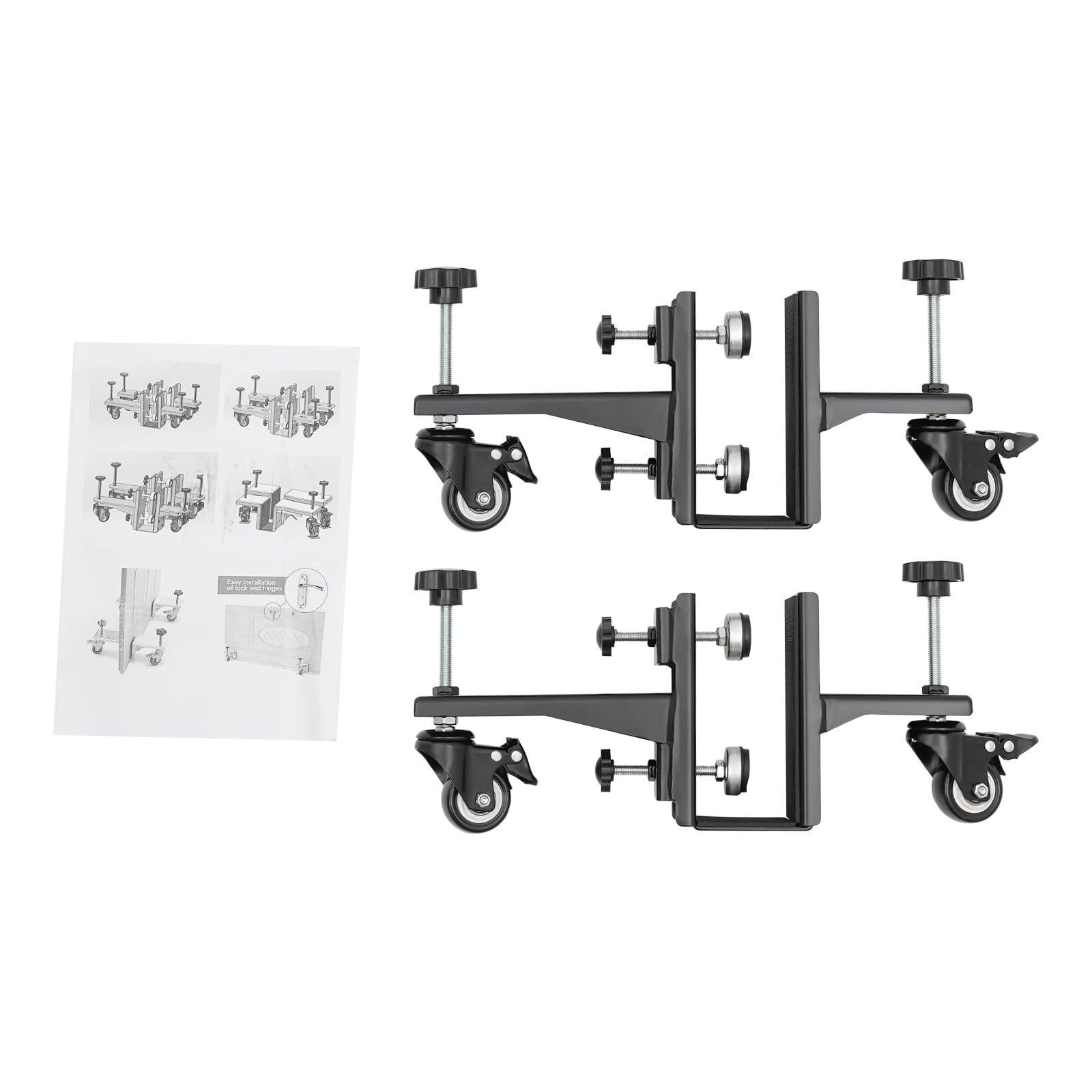 2-Pack Heavy Duty Door Hanging Jig Kit - 1000lb Capacity for 1-2.375