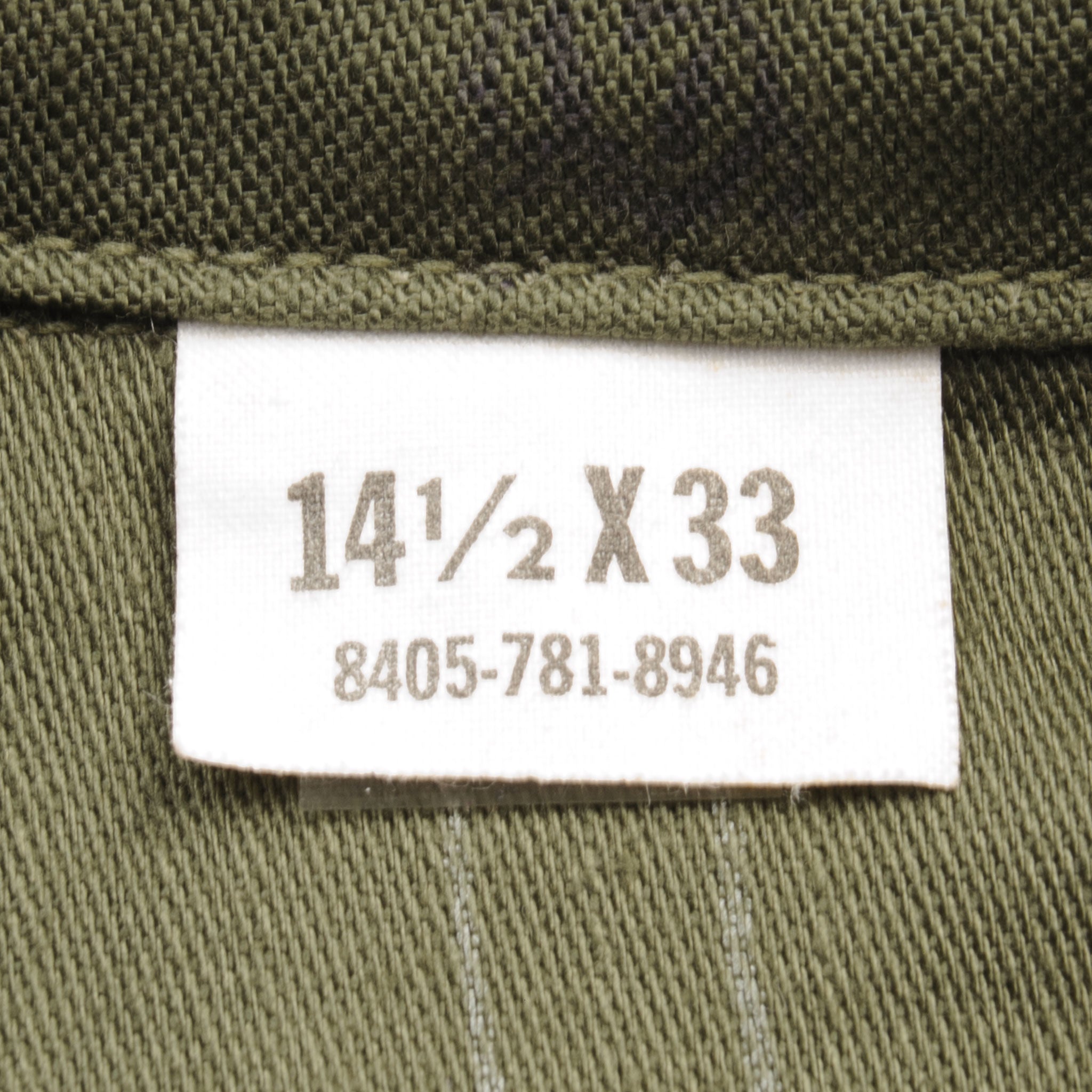 Vintage US Army Sateen Utility Shirt P64 Vietnam War Era - Size 14.5 x 33 - New Old Stock (NOS) - Military Collectible & Reenactment Gear