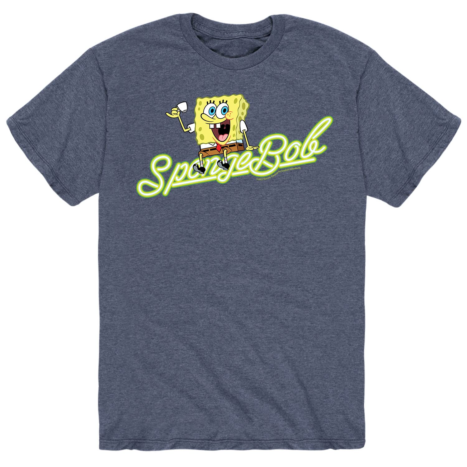 Spongebob Squarepants Coffee Break Graphic T-Shirt for Men - Funny Cartoon Short Sleeve Tee - Perfect for Casual Wear, Gifts & Spongebob Fans