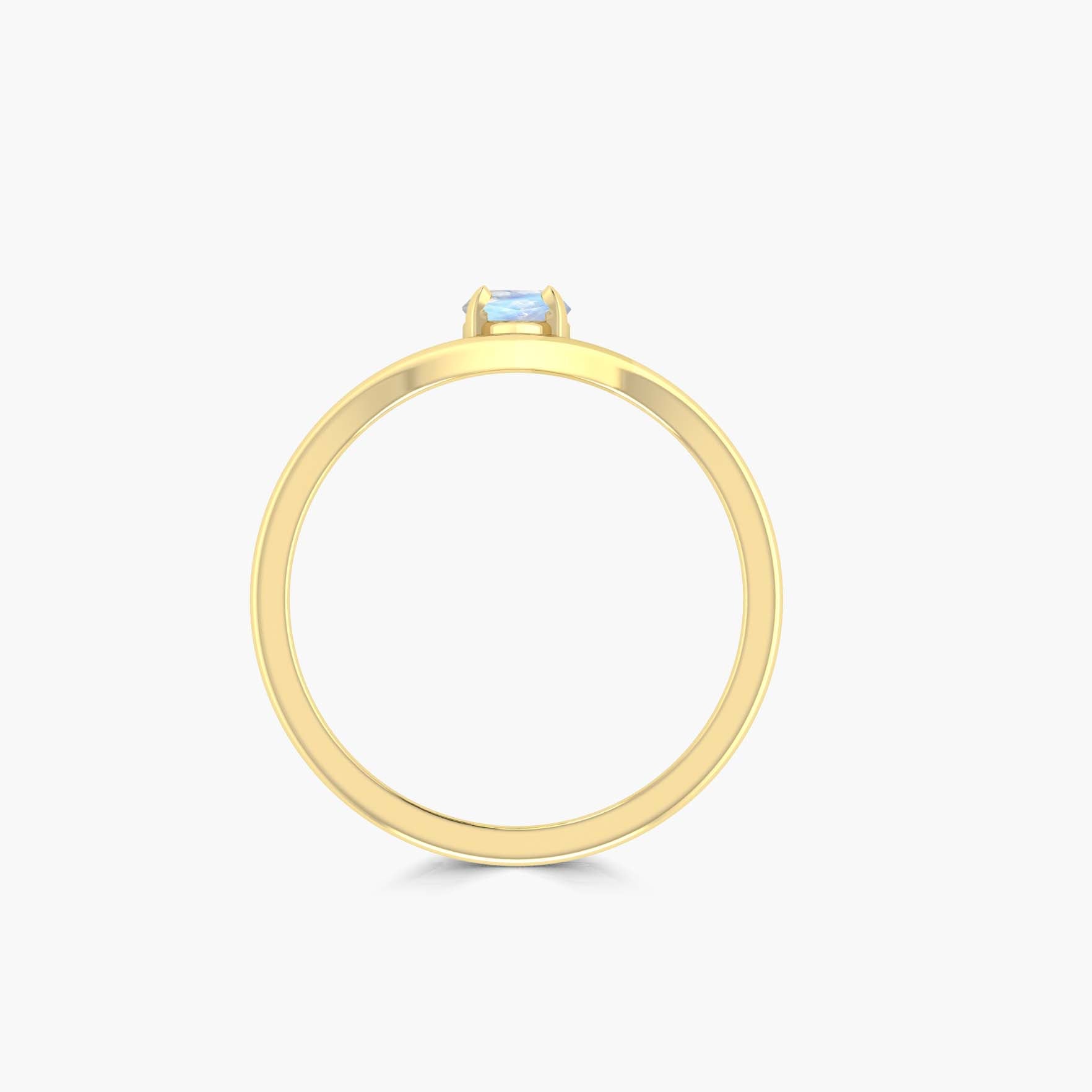 Exquisite Marquise Cut White Rainbow Moonstone Ring for Women - Elegant Jewelry Gift for Engagement, Wedding & Special Occasions