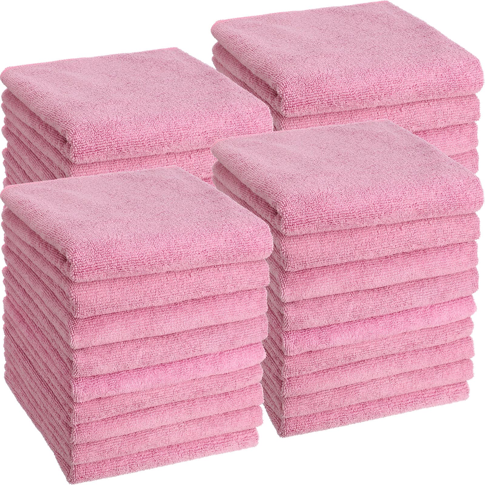36 Pack Bleach Proof Microfiber Salon Towels - Super Absorbent & Bleach Resistant Hand Towels for Gym, Spa, Bath, Shaving, Hair Washing & Drying - 16