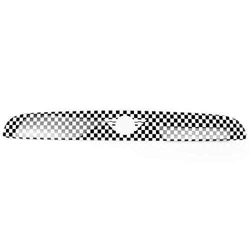 ABS Plastic Rear Trunk Trim Lid Cover for Mini Cooper F55 F56 F57 (2019+) - Exterior Tailgate Handle Strip Molding Decal in Checkered Pattern | Durable Protection & Stylish Upgrade for Hatchback & Convertible Models