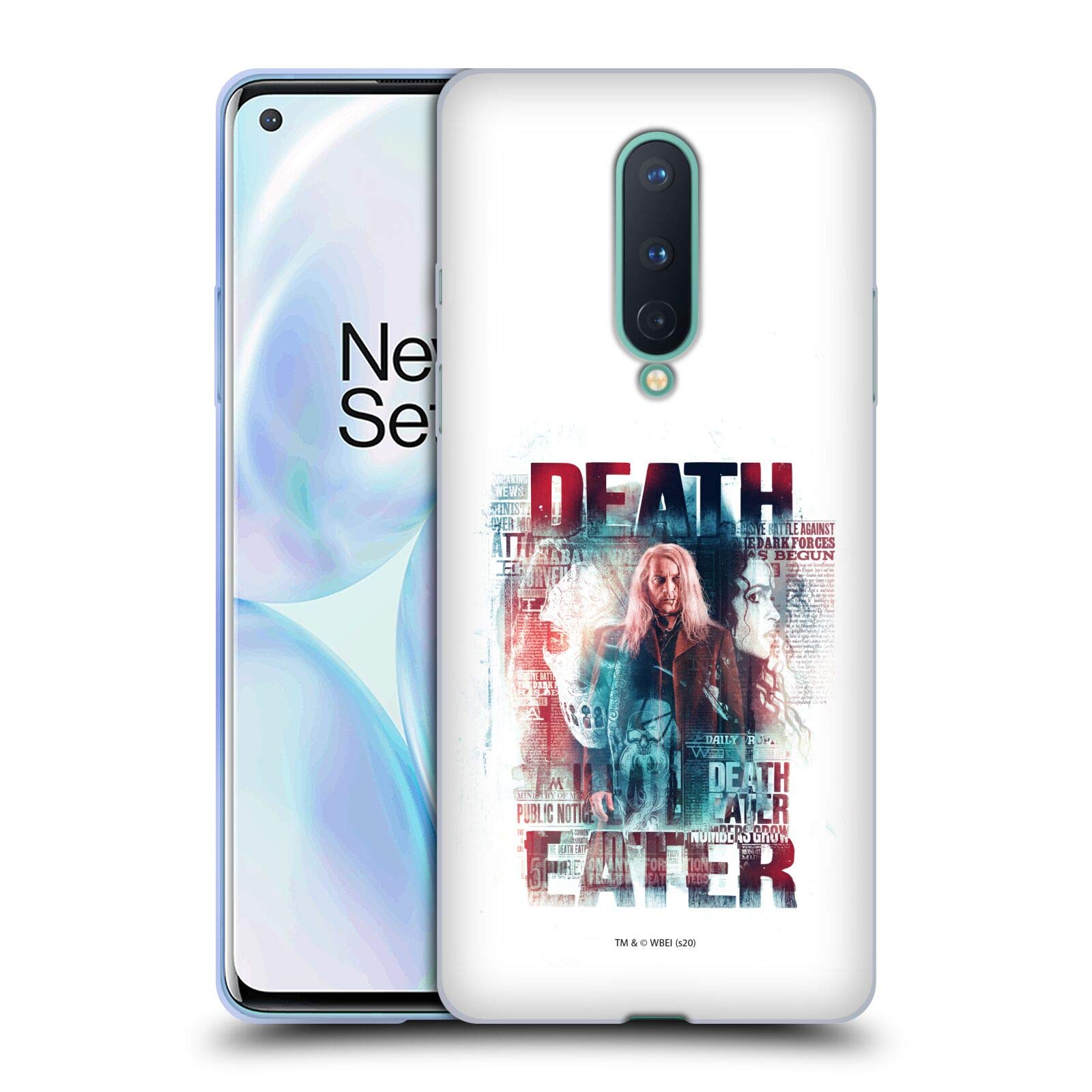Head Case Designs Officially Licensed Harry Potter Death Eater Deathly Hallows XXV Soft Gel Case for OnePlus 8 5G - Protective Cover for Daily Use & Fan Collectibles