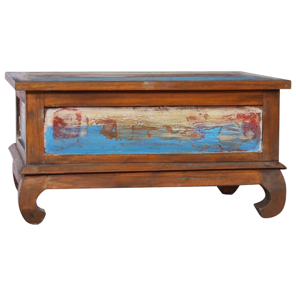 Modern Reclaimed Teak Wood Coffee Table 31.5