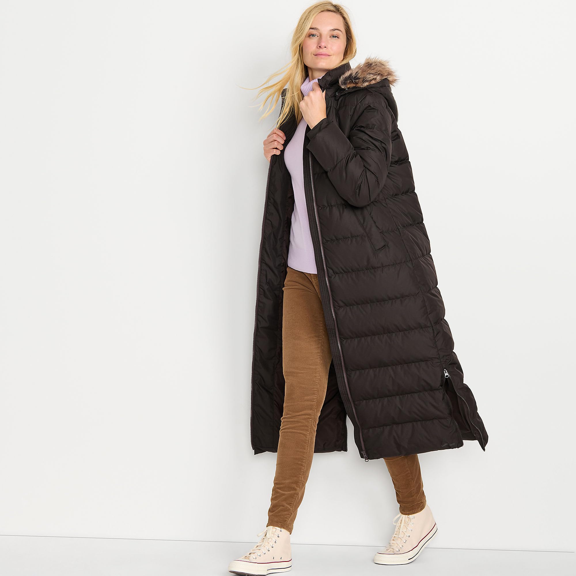 Lands' End Women's Max 600 Down Long Maxi Coat - Ultra Warm Winter Parka for Extreme Cold Weather | Perfect for Snowy Days, Commuting & Outdoor Activities