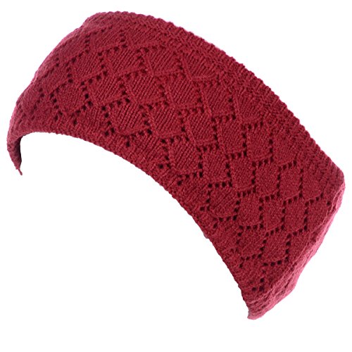 Diamond B Pattern Burgundy