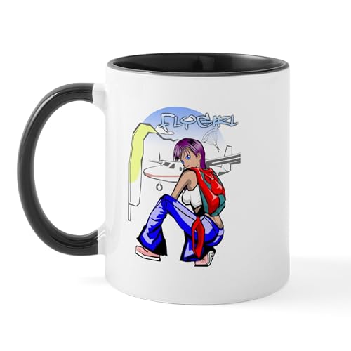 White/Black Inside - Flygirl Skydiving Mug