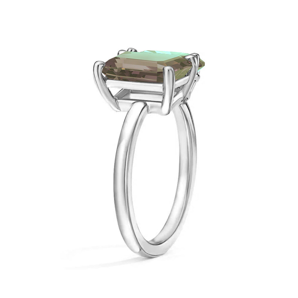 Personalized Toi et Moi Alexandrite Birthstone Ring for Women - Custom Anniversary Gift for Her - Perfect for Valentine's Day, Engagement & Romantic Occasions