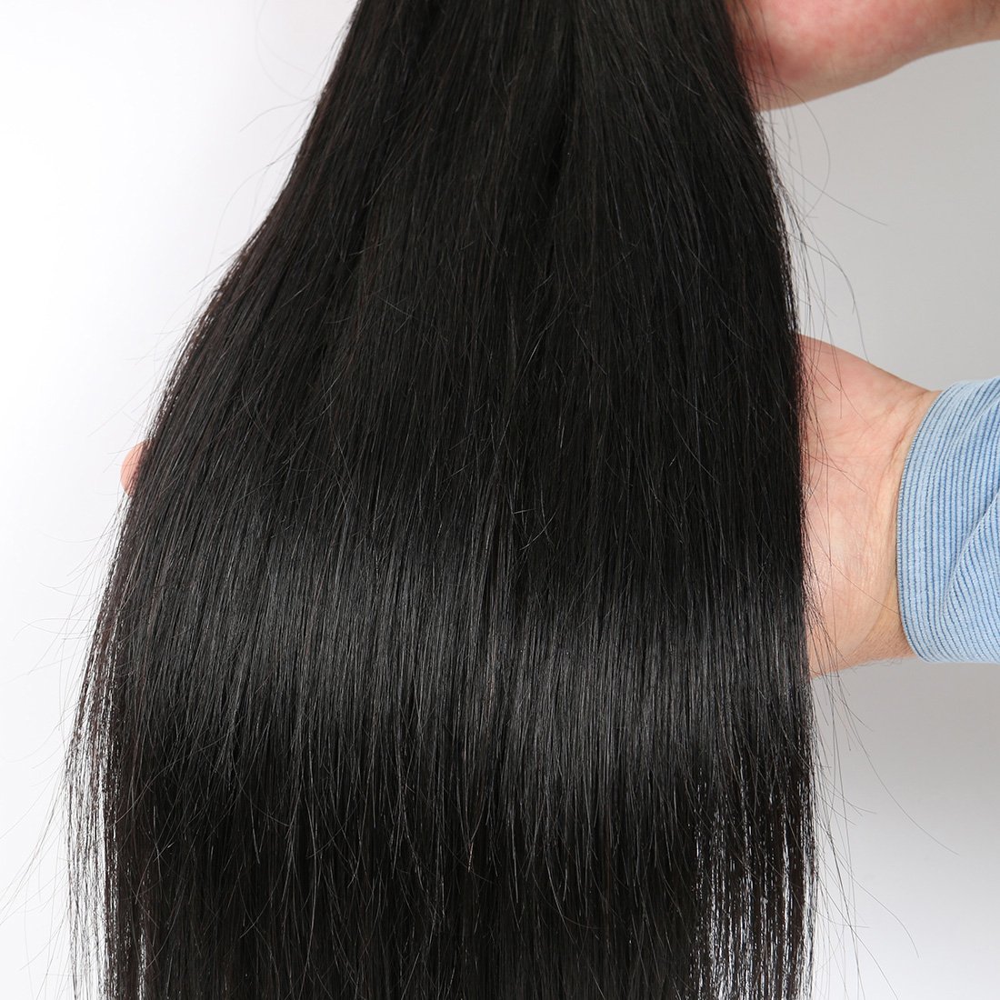100% Virgin Brazilian Straight Human Hair Extensions - Unprocessed 4-Piece Weave Set (20 22 24 26 Inches) | Natural Black Hair for Styling, Lengthening & Volumizing | Perfect for Daily Wear, Parties & Special Occasions