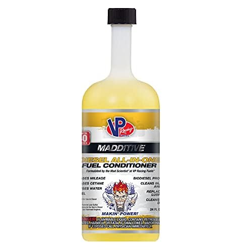 VP Racing Fuels 2835 Madditive Diesel All-In-One Fuel Conditioner - 24oz (6 Pack) | Improves Engine Performance & Cleans Injectors | Ideal for Trucks, Heavy Equipment & Marine Diesel Engines